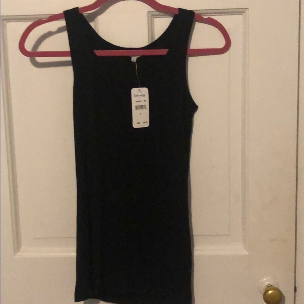 Black tank top